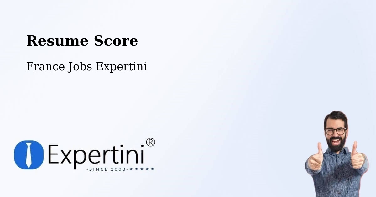 Resume Score & Job Description Match Tool – Lormaison - France Jobs Expertini